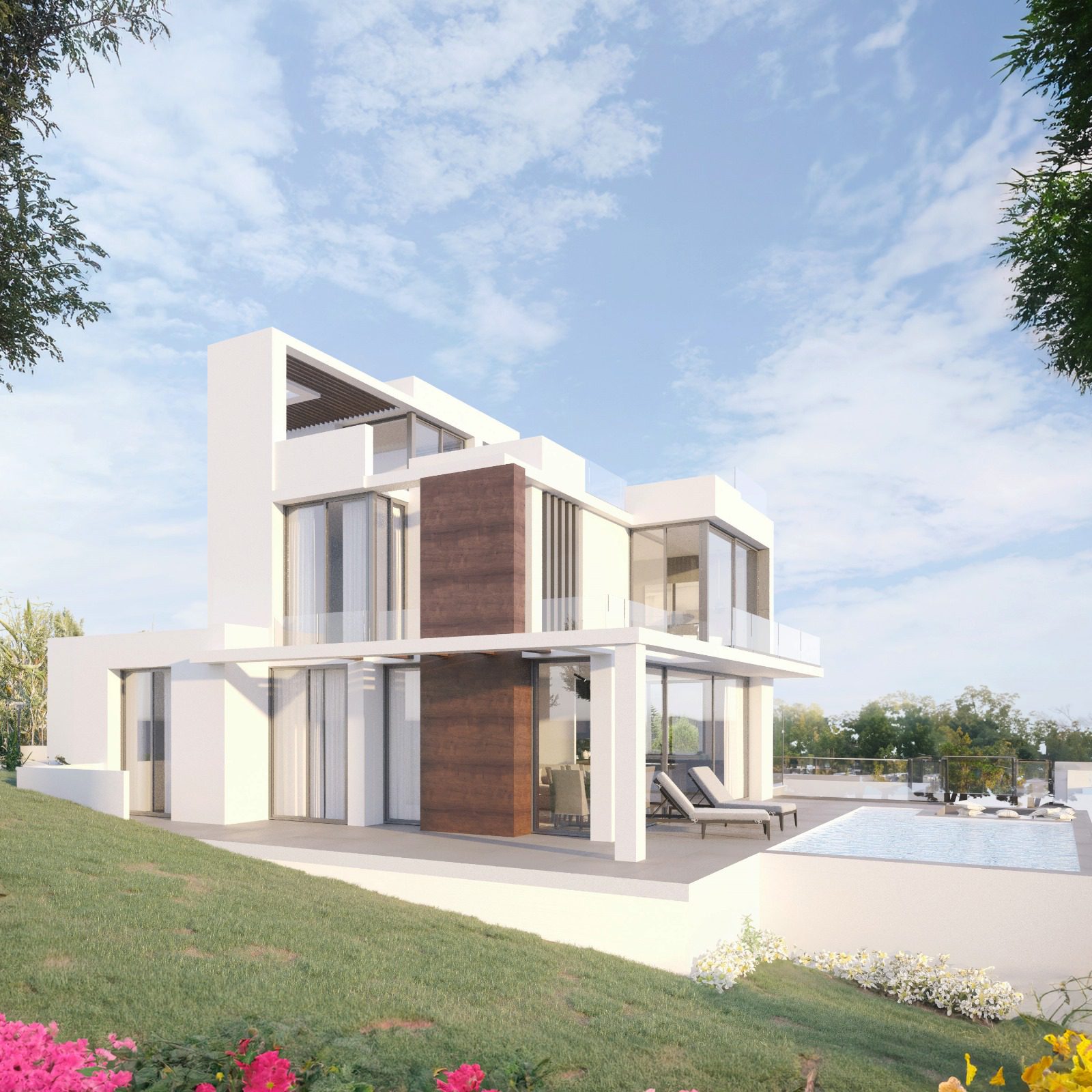 Moderne Schlüsselfertige Villa in Buenas Noches, Estepona